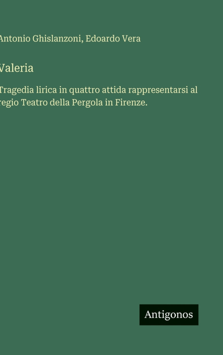 Knjiga Valeria Edoardo Vera