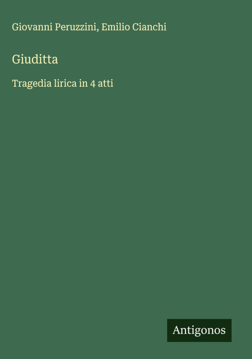 Kniha Giuditta Emilio Cianchi