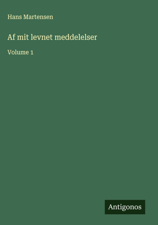Libro Af mit levnet meddelelser Hans Martensen