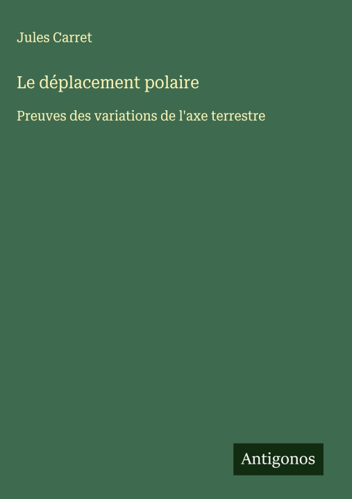 Knjiga Le déplacement polaire 