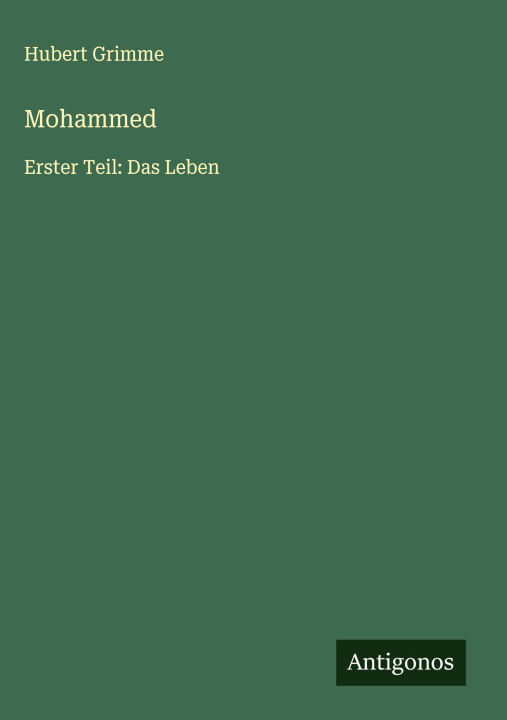 Knjiga Mohammed Hubert Grimme