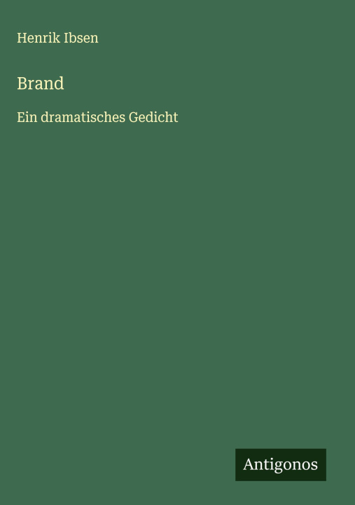 Kniha Brand Henrik Ibsen