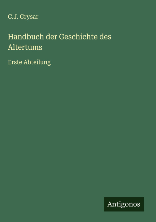 Knjiga Handbuch der Geschichte des Altertums 