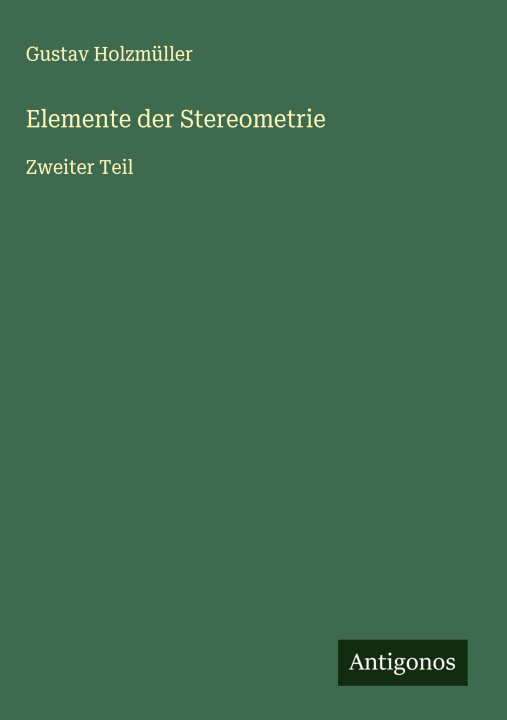 Kniha Elemente der Stereometrie 