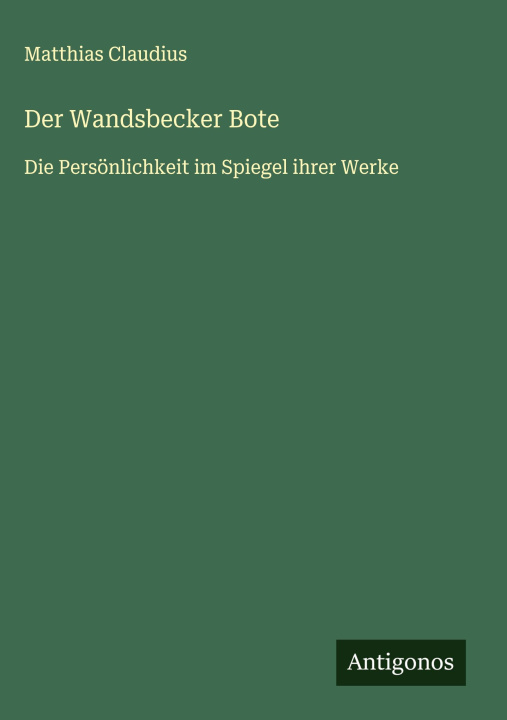 Kniha Der Wandsbecker Bote 