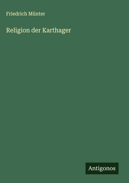 Kniha Religion der Karthager 