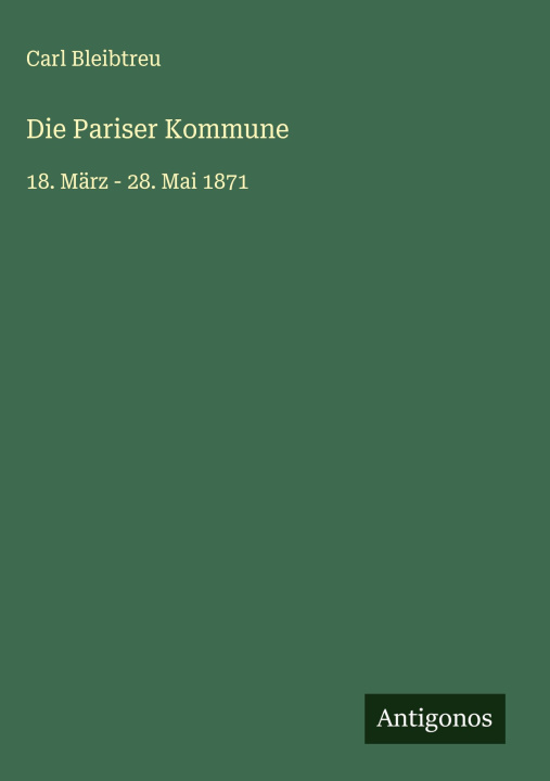 Kniha Die Pariser Kommune 