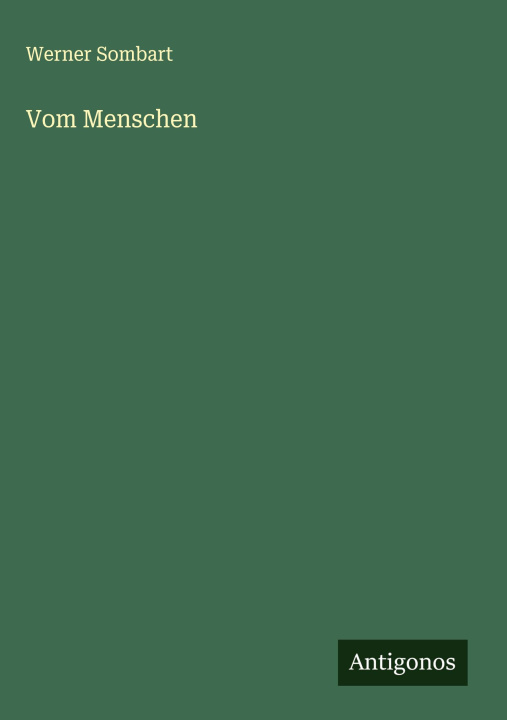 Knjiga Vom Menschen 