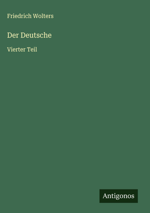 Kniha Der Deutsche 