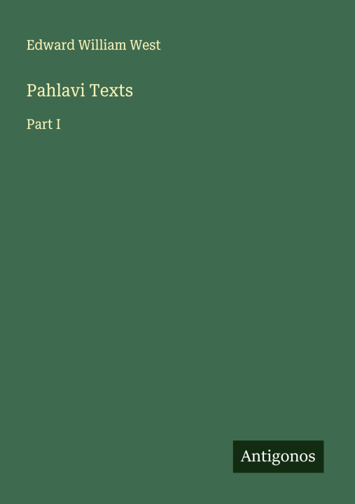 Knjiga Pahlavi Texts 