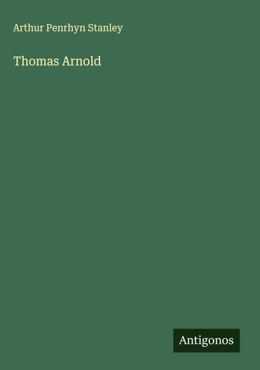 Kniha Thomas Arnold 