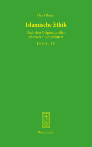 Kniha Islamische Ethik Hans Bauer