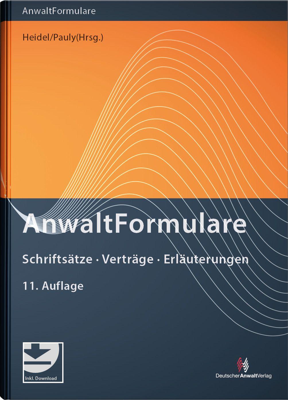 Boek AnwaltFormulare Stephan Pauly