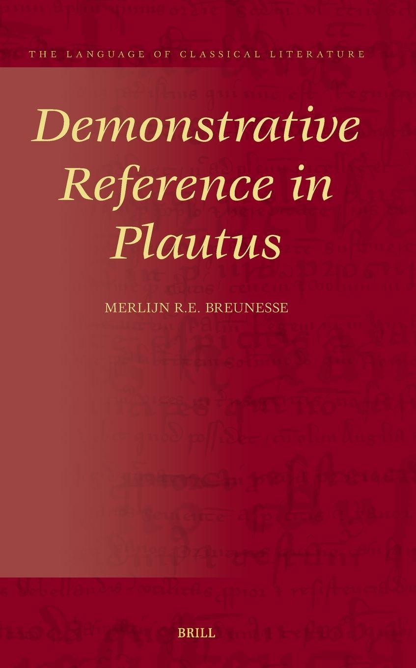Kniha Demonstrative Reference in Plautus 