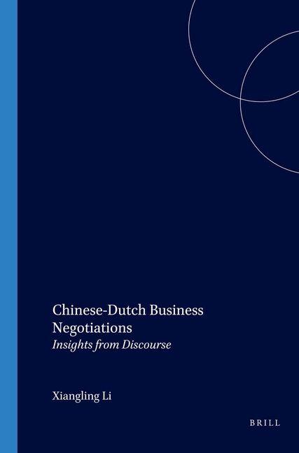Kniha Chinese-Dutch Business Negotiations 