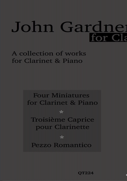 Tiskovina John Gardner for Clarinet 