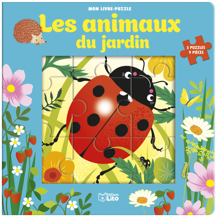 Kniha PUZZ 9 P LES ANIMAUX DU JARDIN 