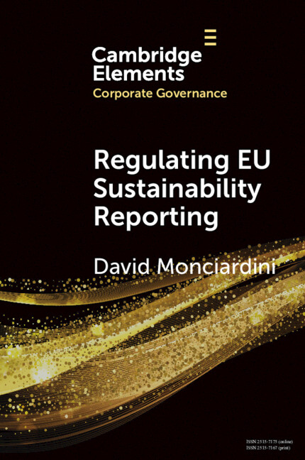 Kniha Regulating EU Sustainability Reporting David Monciardini