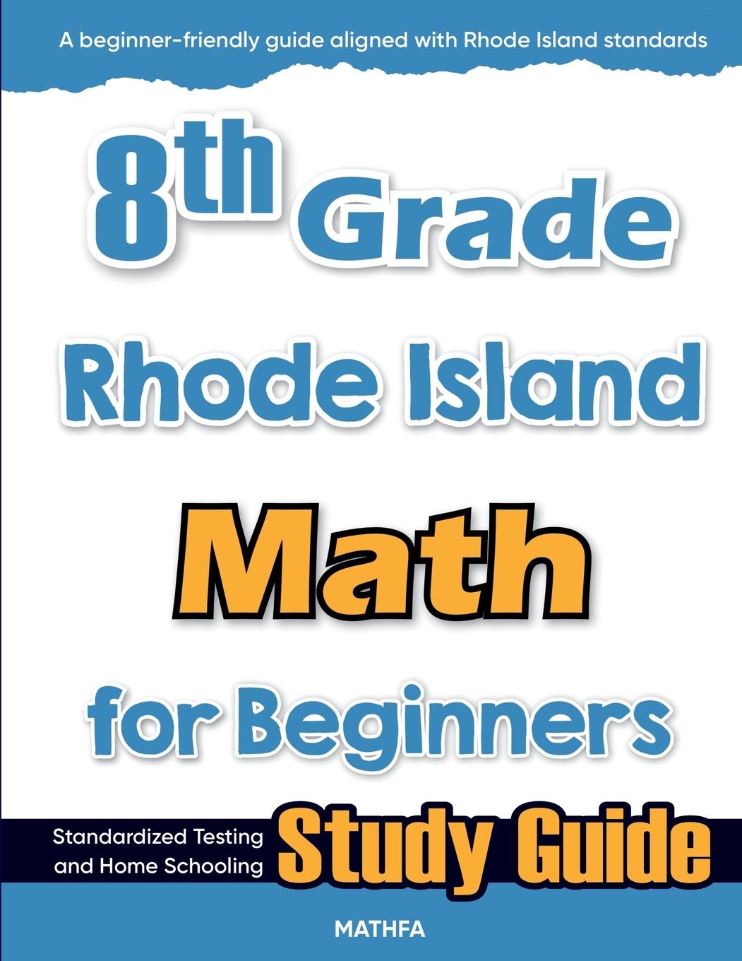 Knjiga 8th Grade Rhode Island Math for Beginners 