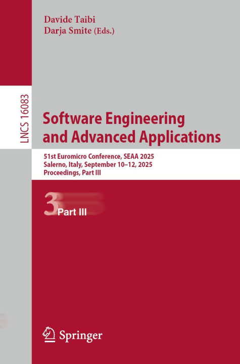 Kniha Software Engineering and Advanced Applications Darja Smite