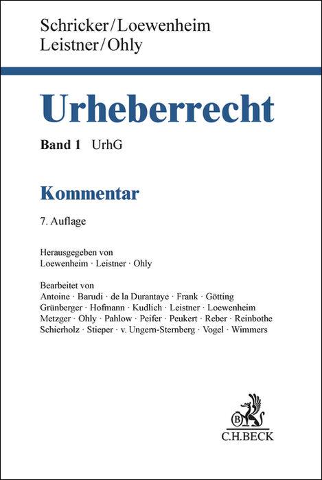 Boek Urheberrecht Matthias Leistner
