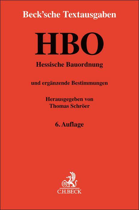 Knjiga Hessische Bauordnung. HBO Thomas Schröer