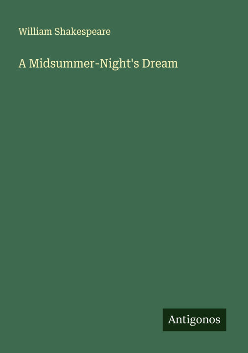 Kniha A Midsummer-Night's Dream 