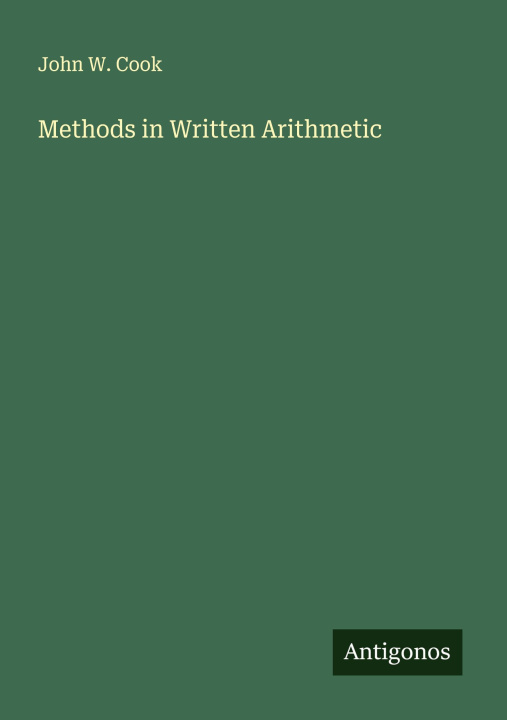 Kniha Methods in Written Arithmetic 