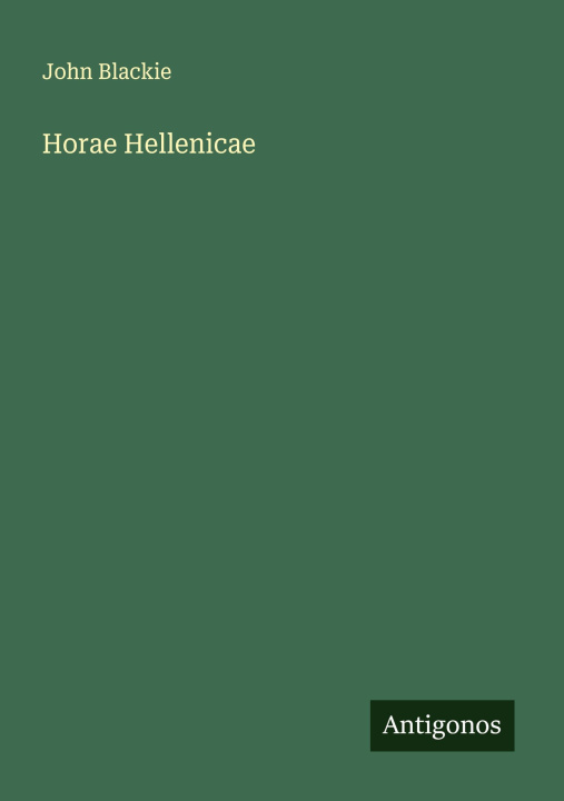 Knjiga Horae Hellenicae 
