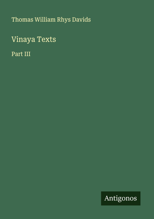 Kniha Vinaya Texts 