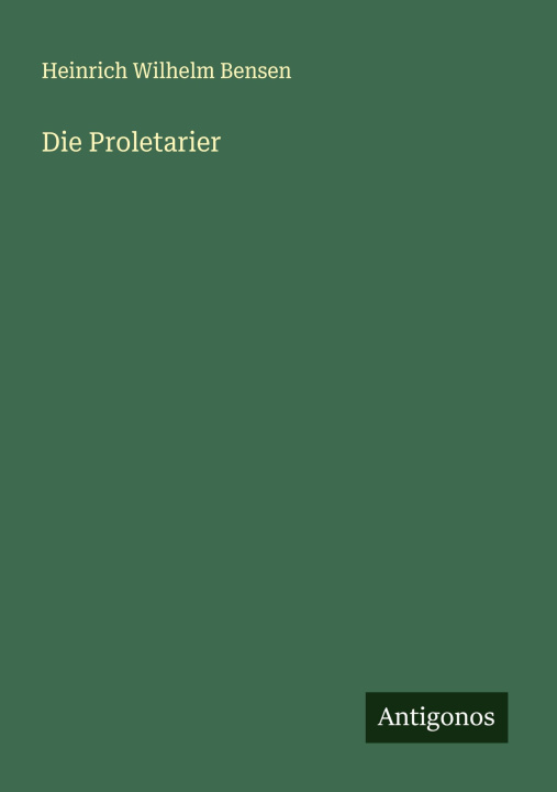Kniha Die Proletarier 