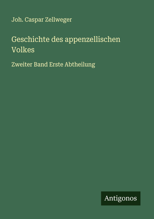 Knjiga Geschichte des appenzellischen Volkes 