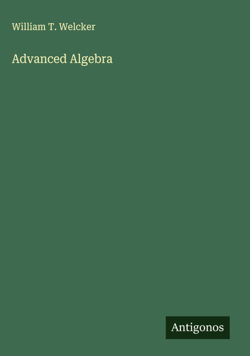 Kniha Advanced Algebra 