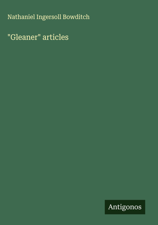 Kniha "Gleaner" articles 