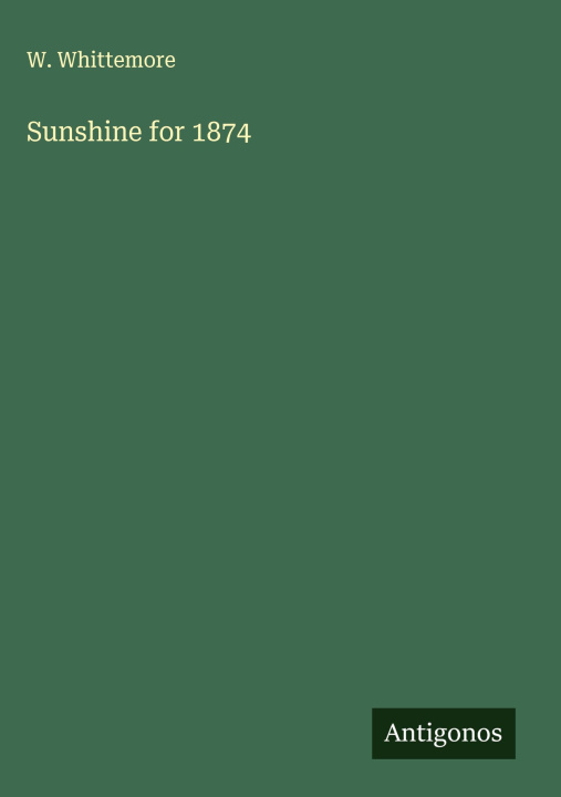 Kniha Sunshine for 1874 
