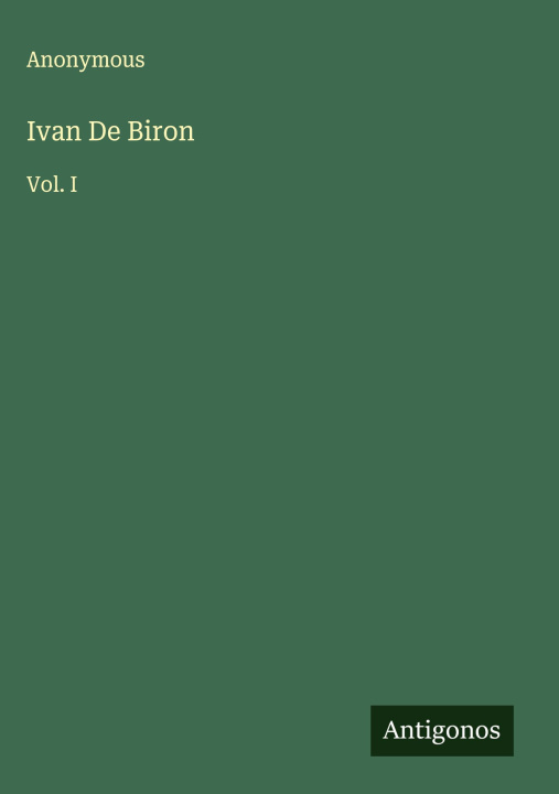 Kniha Ivan De Biron 