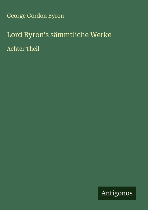 Книга Lord Byron's sämmtliche Werke 