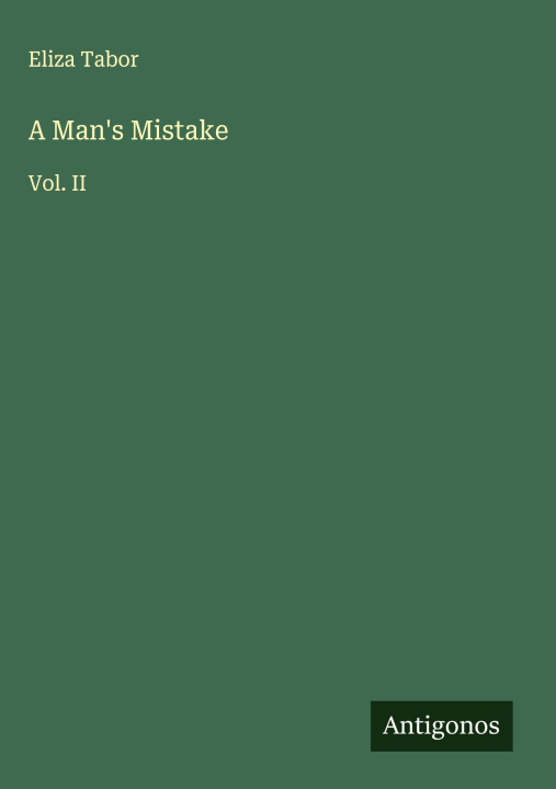 Kniha A Man's Mistake 