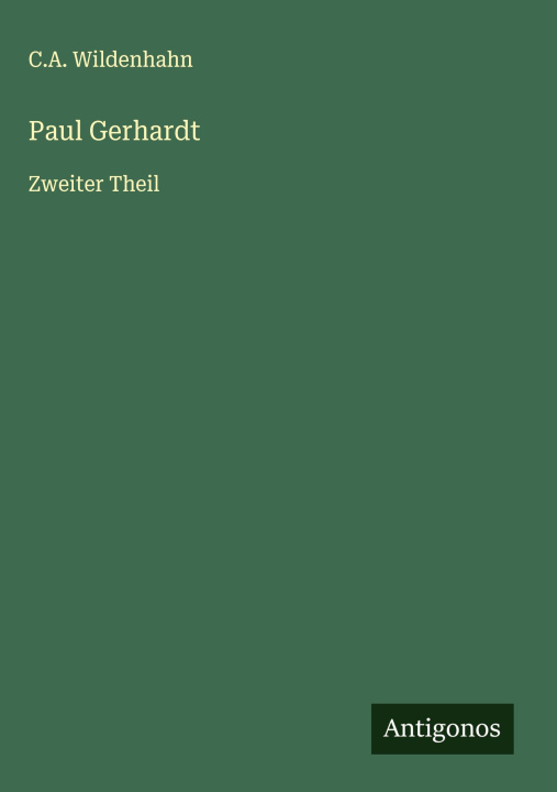 Kniha Paul Gerhardt 