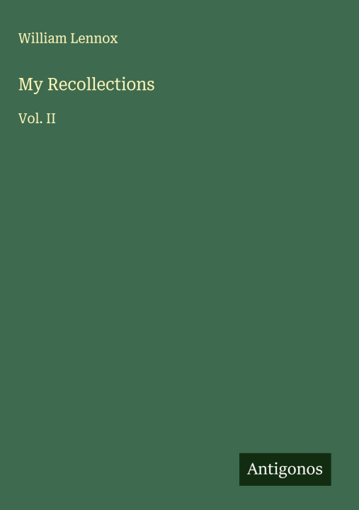 Kniha My Recollections 