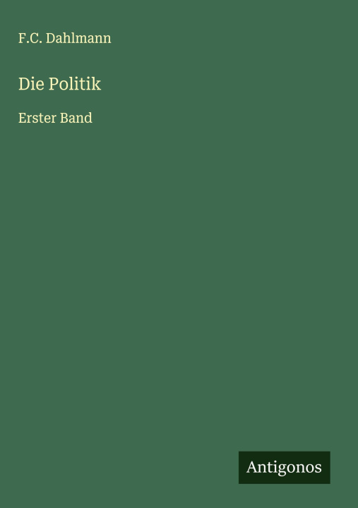 Kniha Die Politik 