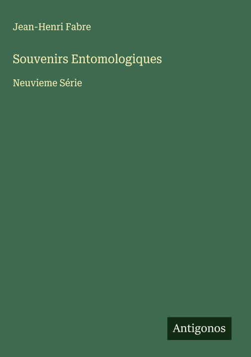 Kniha Souvenirs Entomologiques 