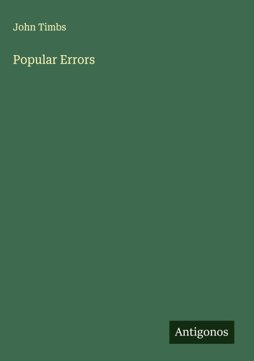 Kniha Popular Errors 
