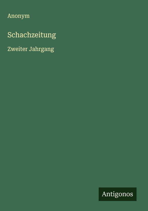 Kniha Schachzeitung 