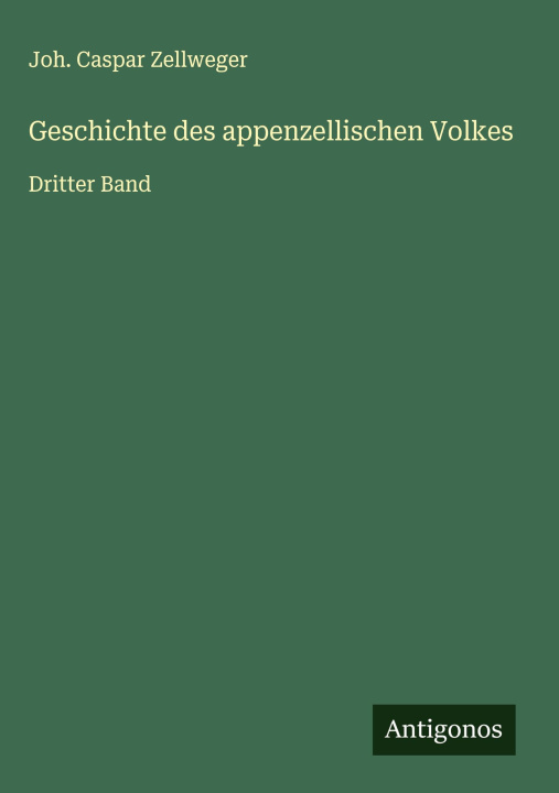 Kniha Geschichte des appenzellischen Volkes 