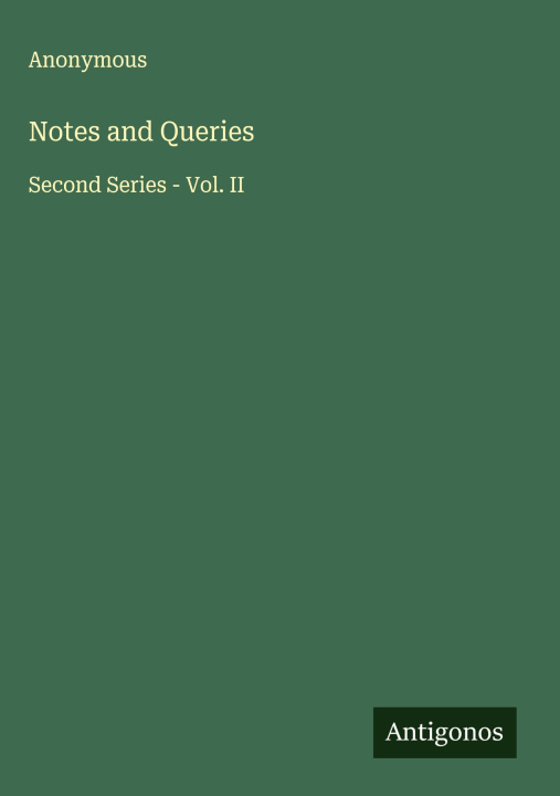 Kniha Notes and Queries 