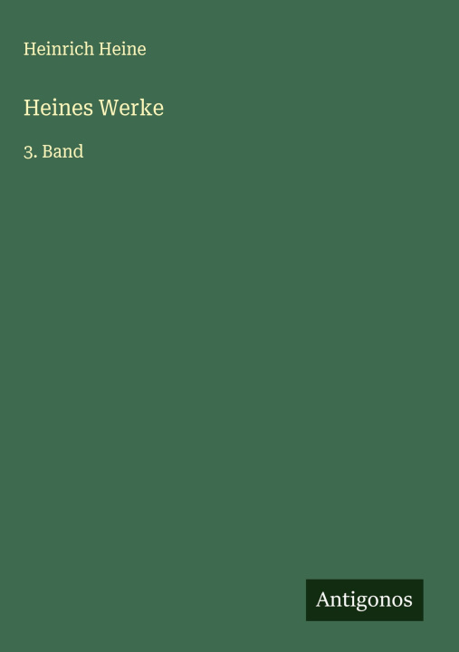 Kniha Heines Werke 