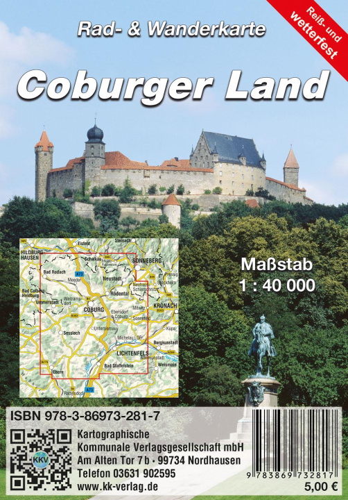 Tlačovina Coburger Land KKV Kartographische Kommunale Verlagsgesellschaft mbH