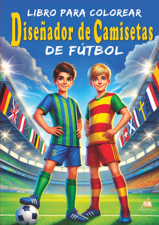 Kniha Libro para colorear de fútbol - Diseñador de camisetas 