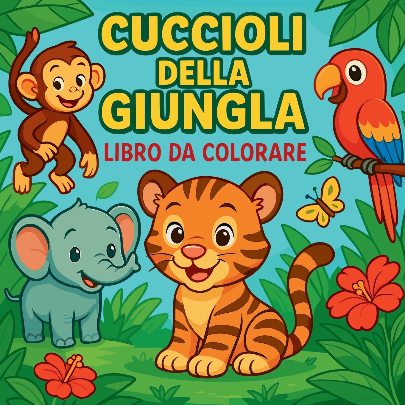 Kniha Cuccioli della Giungla - Libro da colorare 